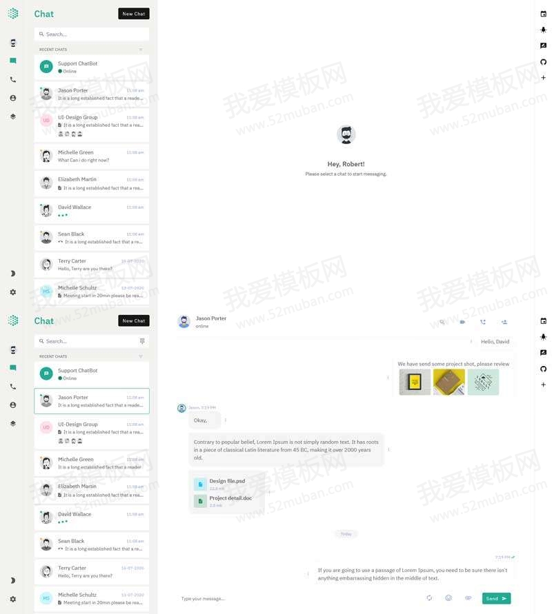 企业OA系统登录页面模板插图